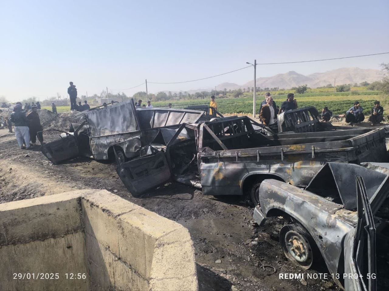 تصادف مرگبار وانتهای سوختبر در کرمان تصادف مرگبار وانتهای سوختبر در کرمان