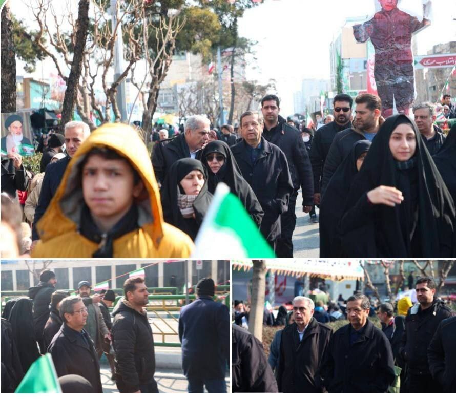 تکرار حماسه ۲۲ بهمن با حضور مردم همیشه در صحنه تهران