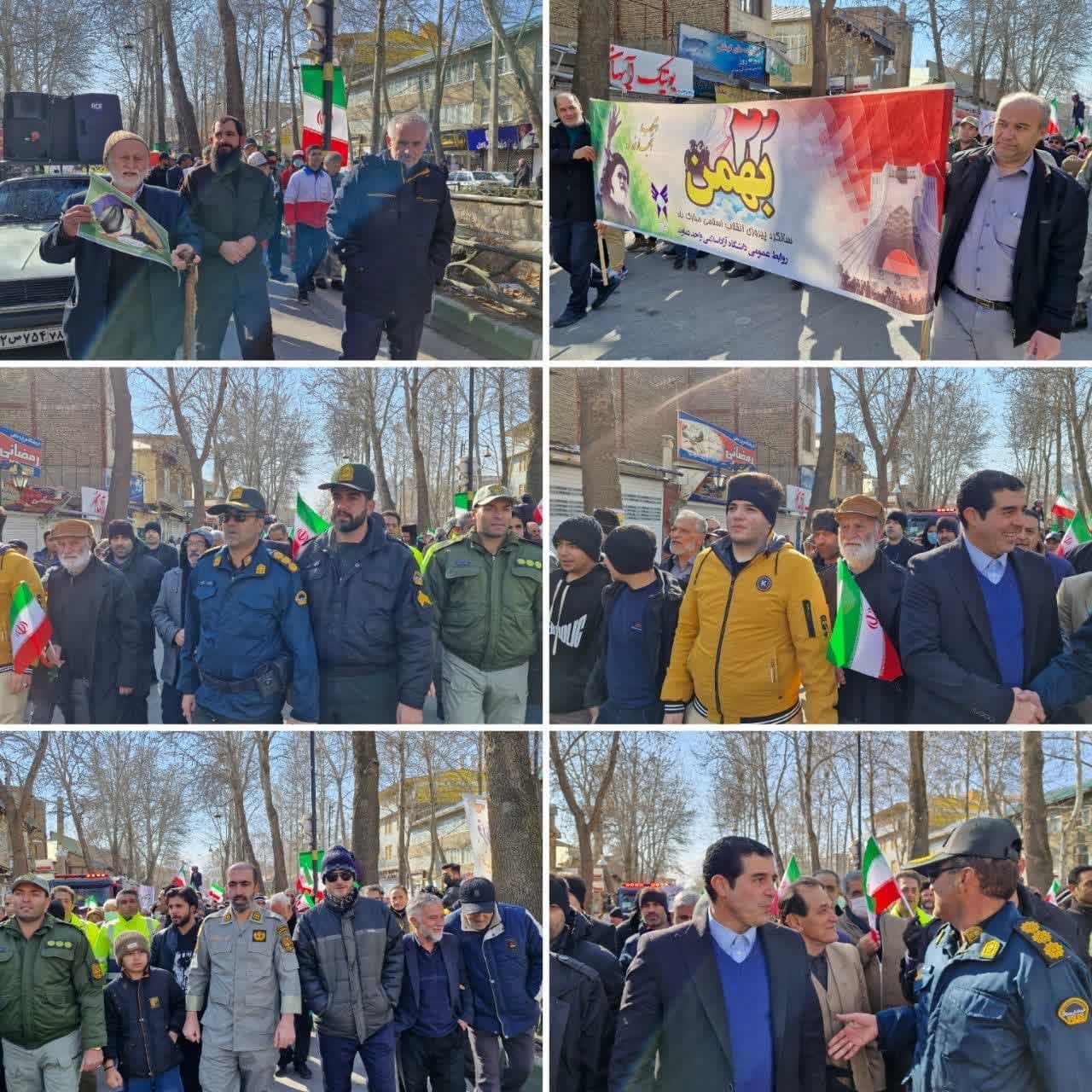 گرمای دل‌ها در سرمای هوا؛ حضور پرشور مردم در راهپیمایی ۲۲ بهمن سراسر کشور