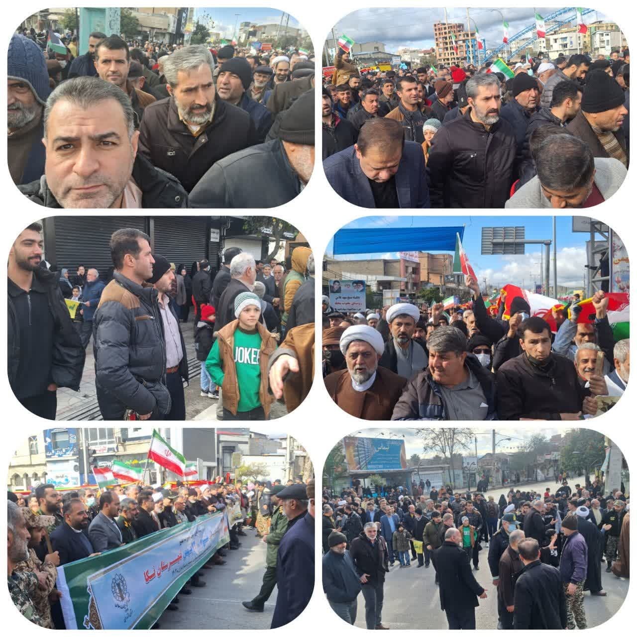 گرمای دل‌ها در سرمای هوا؛ حضور پرشور مردم در راهپیمایی ۲۲ بهمن سراسر کشور