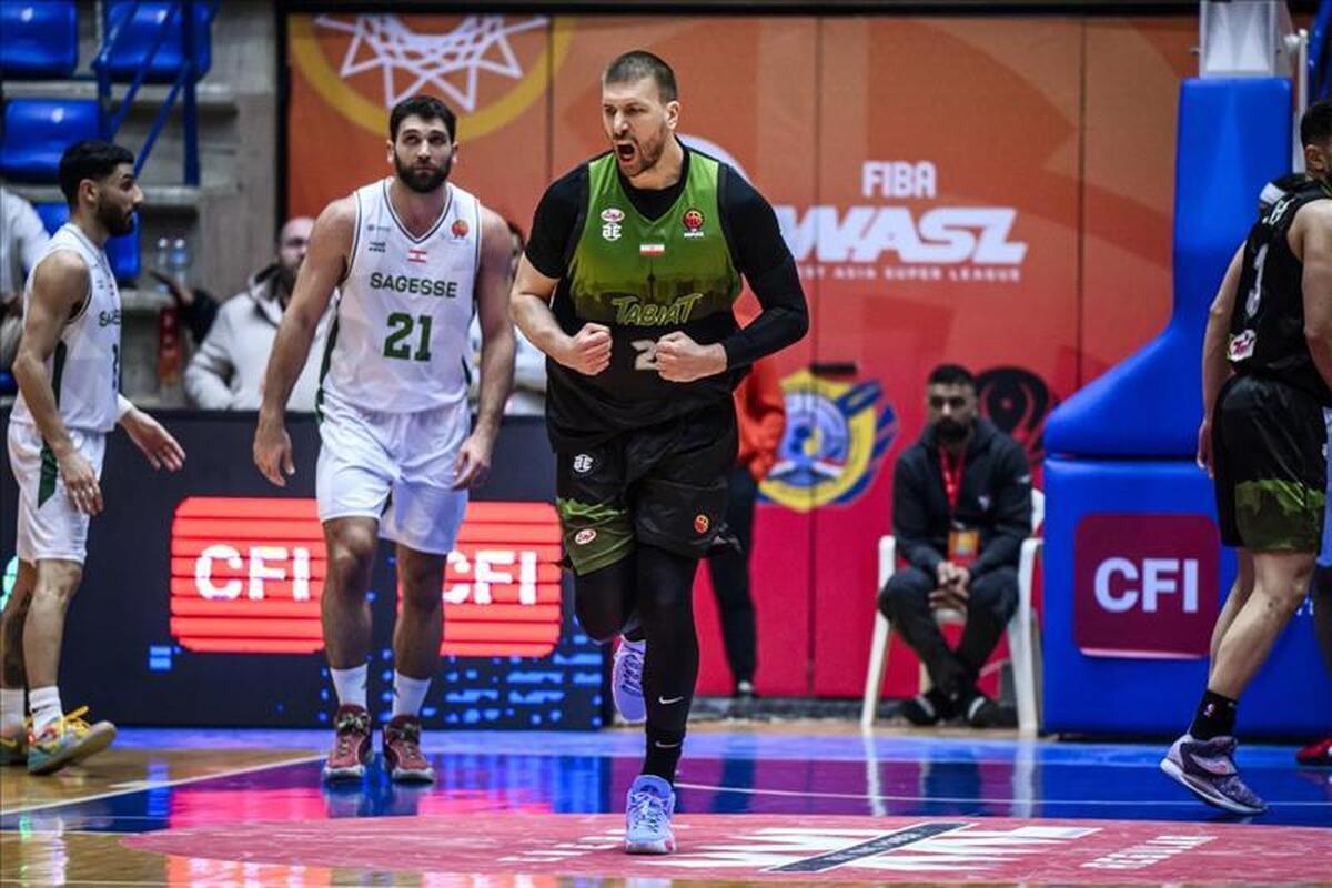 سوپر لیگ بسکتبال غرب آسیا| نماینده کشورمان در نخستین بازی خود تیم ساجس لبنانی را شکست داد