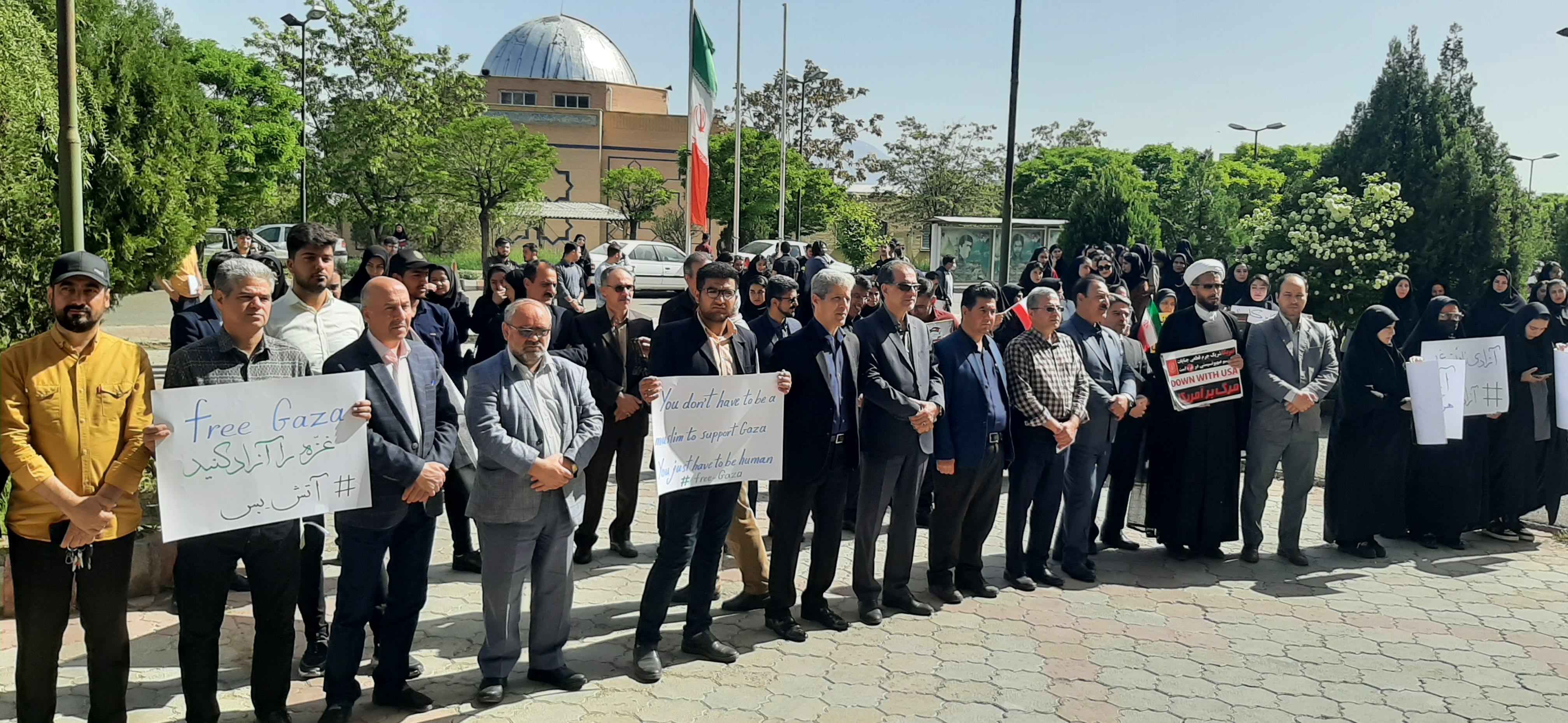 رژیم صهیونیستی در باتلاق سراشیبی/ خیزش ضدآمریکایی دانشجویان دانشگاه آزاد به روز سوم رسید