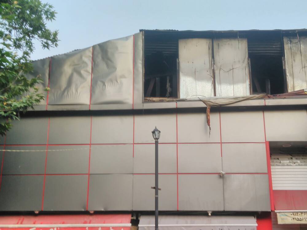 آتش‌سوزی در انبار خرما در مرکز تهران +فیلم