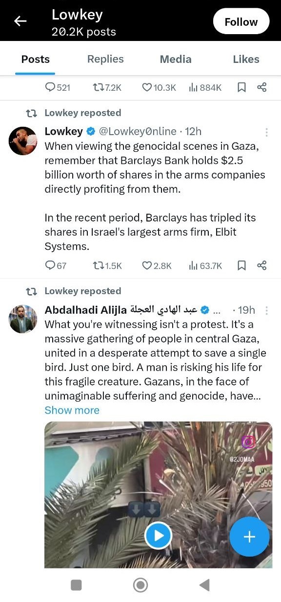 واکنش شدید رپر انگلیسی به کشتار در غزه