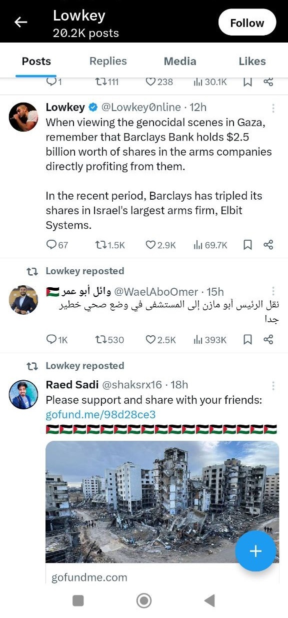 واکنش شدید رپر انگلیسی به کشتار در غزه