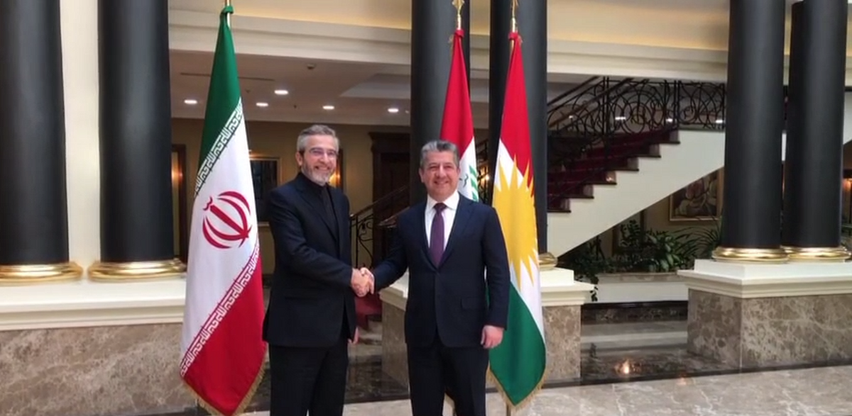 علی باقری با نخست وزیر اقلیم کردستان دیدار کرد