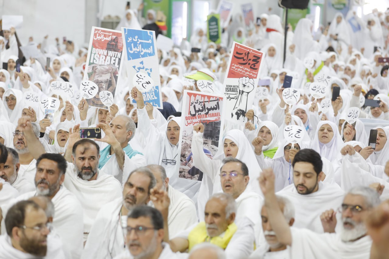 از حضور گسترده حجاج ایرانی تا اهتزاز پرچم فلسطین+عکس