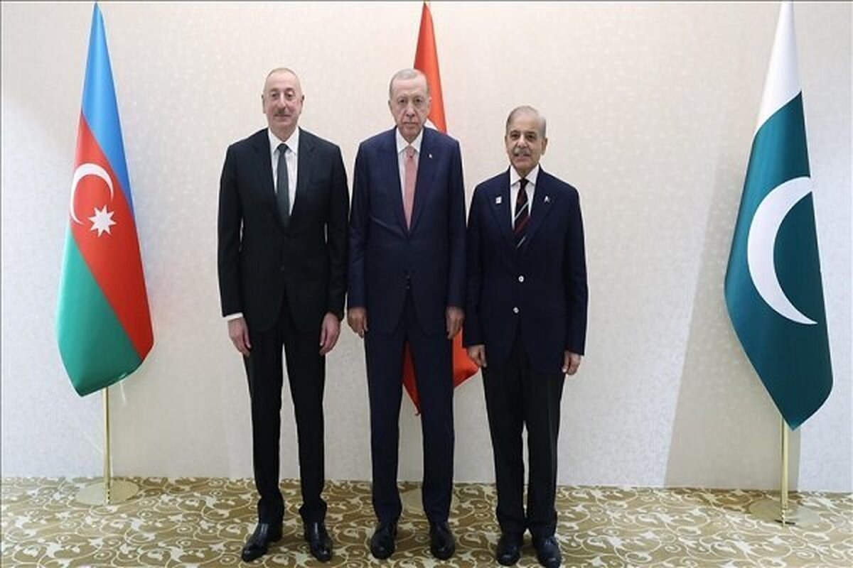 «اردوغان»، «علی‌اف» و «شهباز شریف» در آستانه دیدار کردند