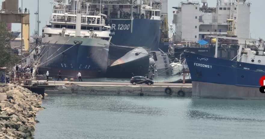 ناوشکن سهند دچار سانحه شد
