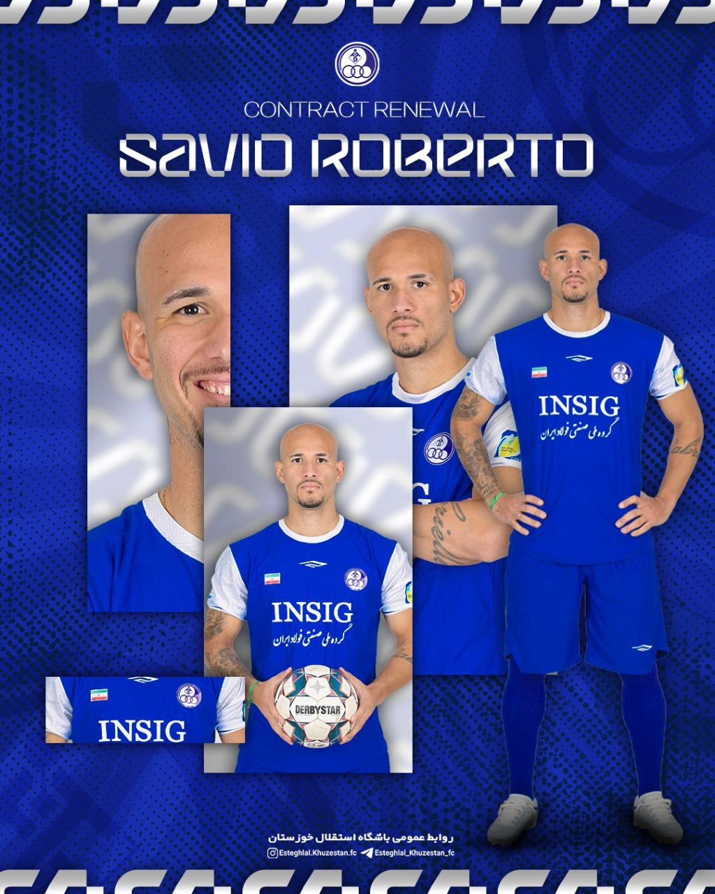 ساویو روبرتو قرارداد خود را با استقلال خوزستان تمدید کرد