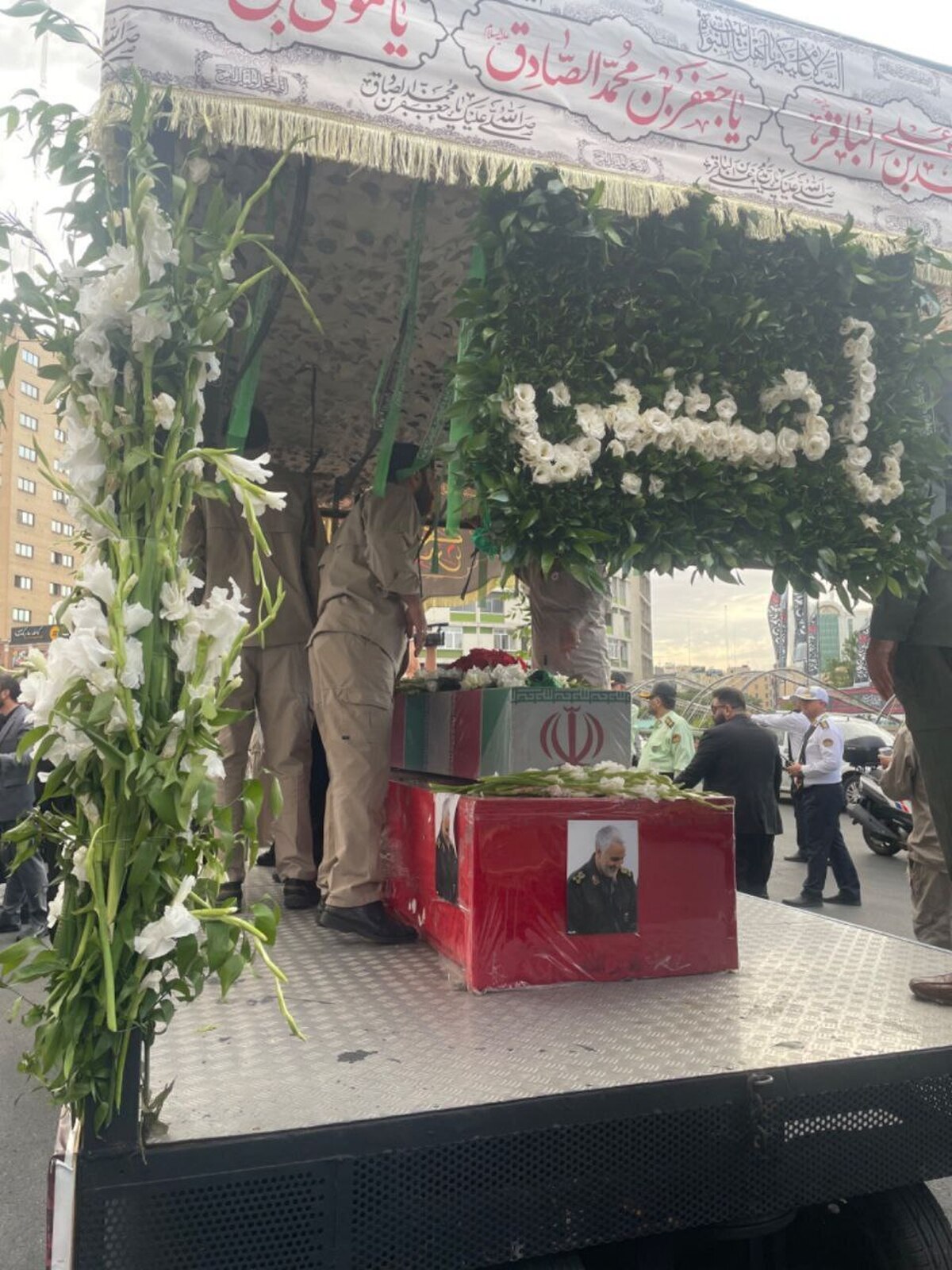 آئین تشییع و تدفین شهید گمنام در ساختمان مرکزی قوه قضائیه