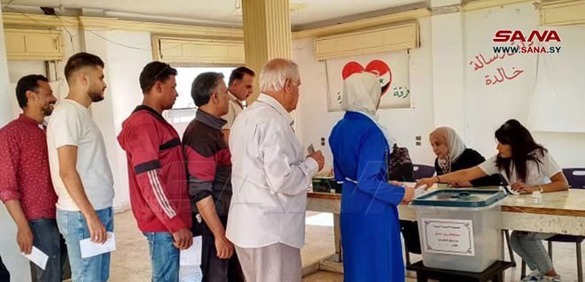 انتخابات پارلمانی سوریه آغاز شد+ تصاویر انتخابات پارلمانی سوریه آغاز شد+ تصاویر