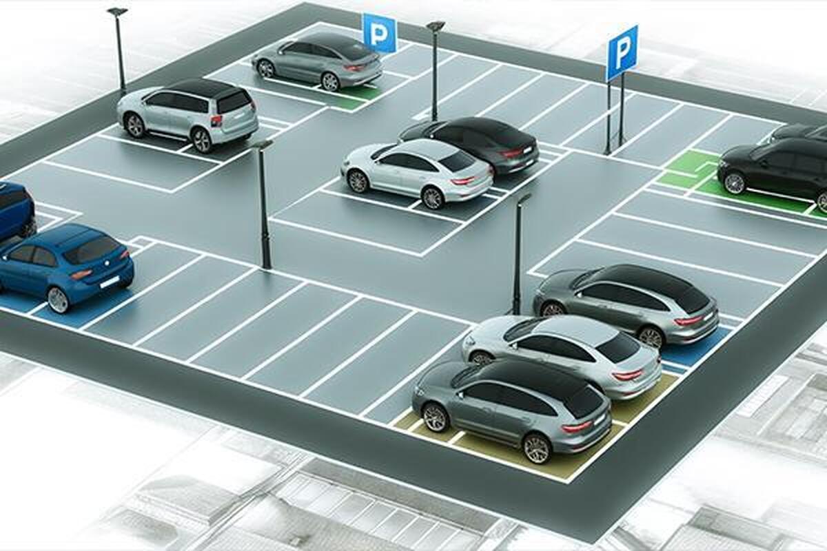 ابعاد استاندارد پارکینگ برای ۴ ماشین که باید بدانید!