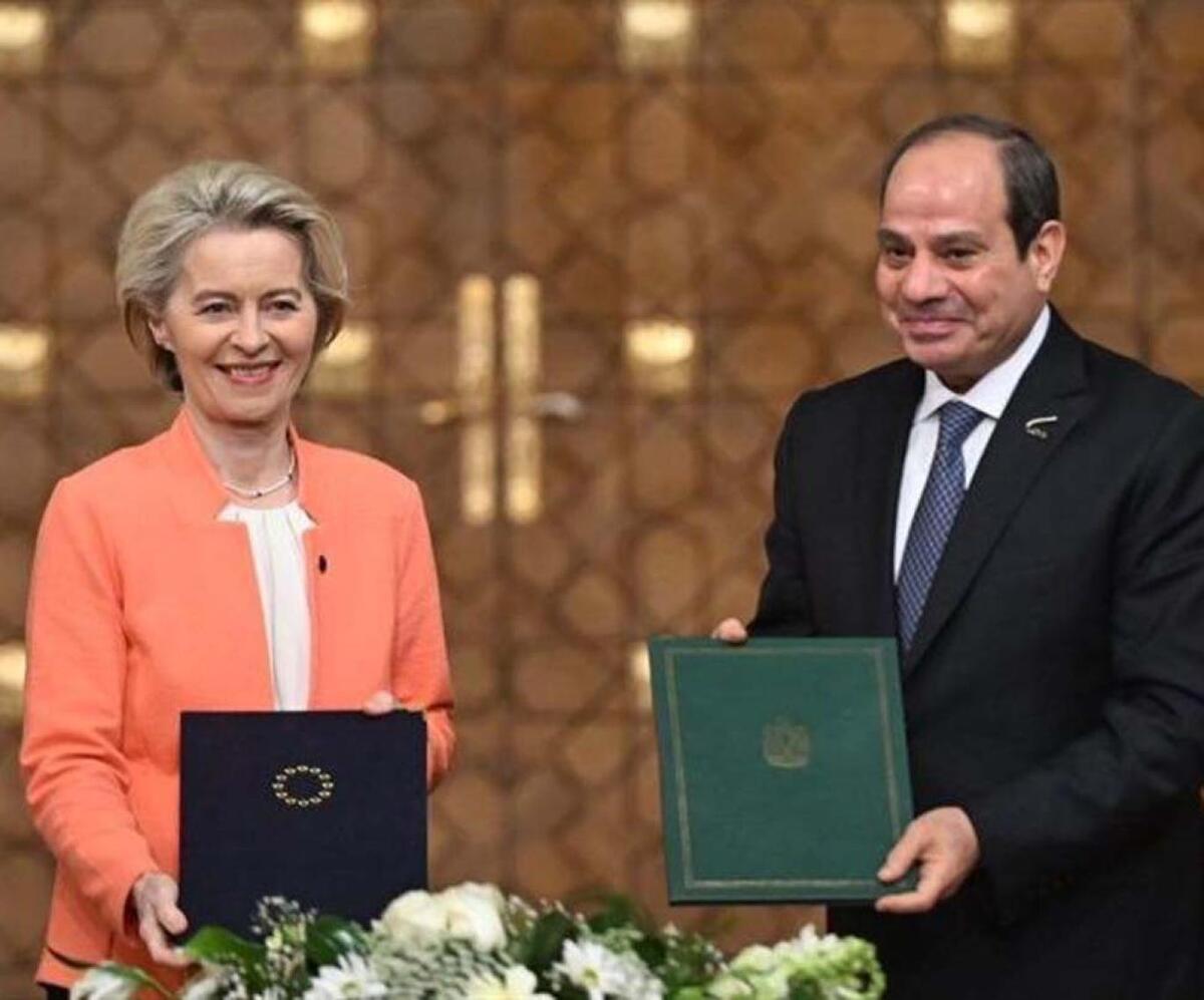 اتحادیه اروپا و مصر قرارداد همکاری ۴۰ میلیارد یورویی امضا کردند