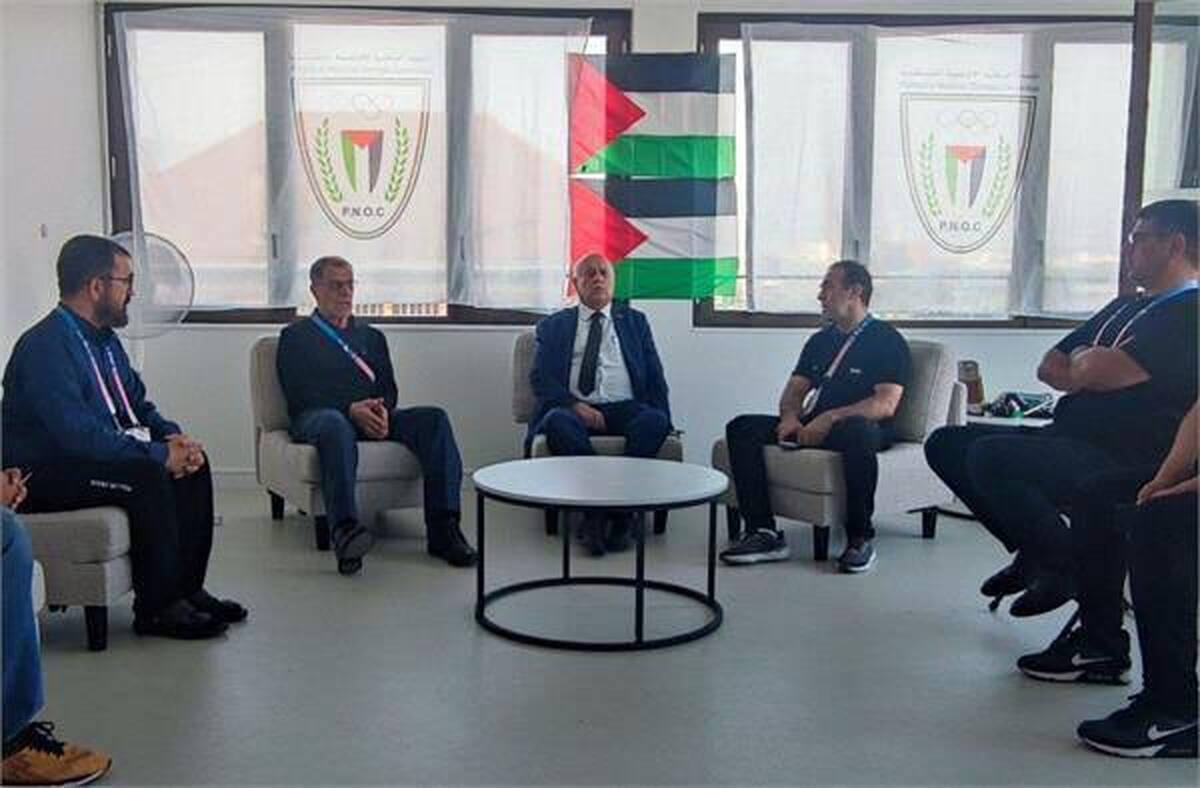 خسروی وفا با رئیس کمیته ملی المپیک فلسطین دیدار کرد