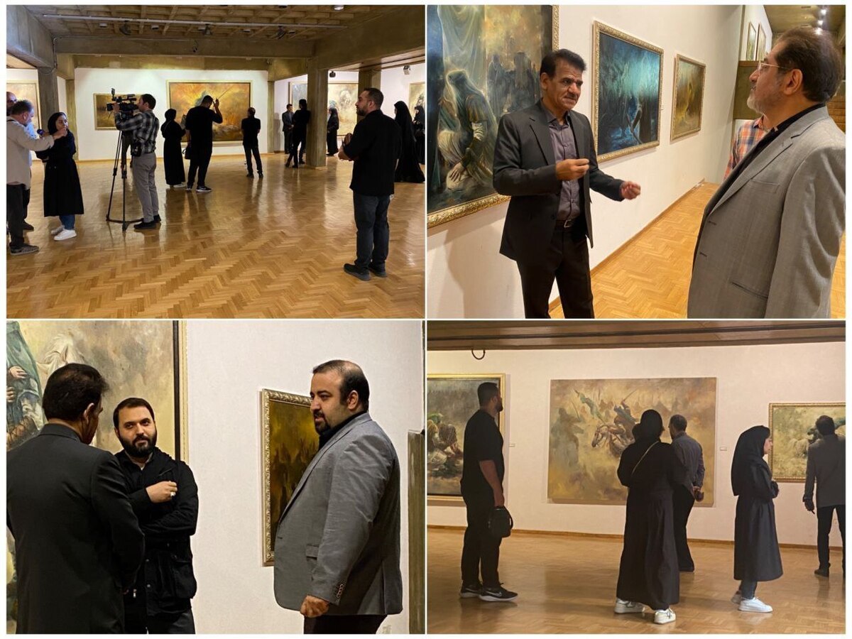 افتتاح نمایشگاه نقاشی‌های عاشورایی «رستاخیز» در فرهنگسرای نیاوران