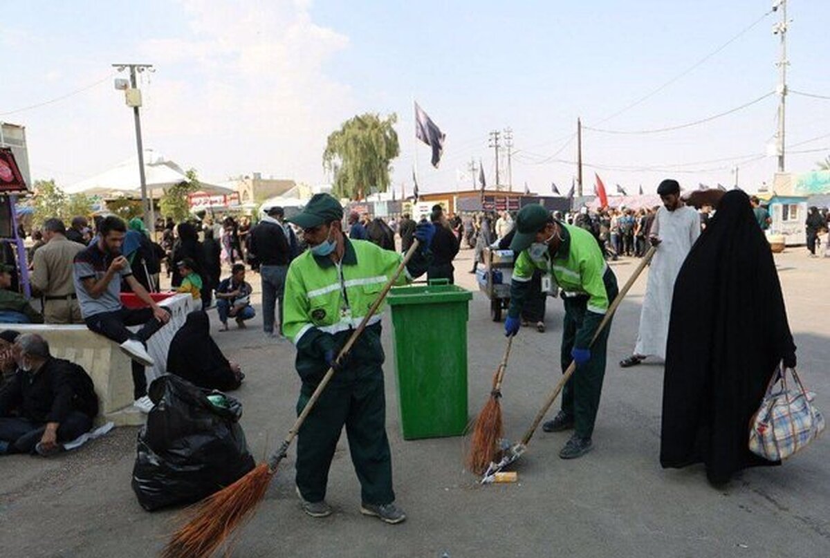 استفاده از داوطلبان مردمی برای پاکبانی اربعین حسینی در عراق