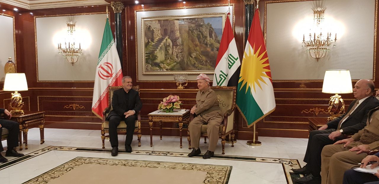 رئیس جمهور با نیچروان و مسعود بارزانی به گفتوگو پرداخت رئیس جمهور با نیچروان و مسعود بارزانی به گفتوگو پرداخت