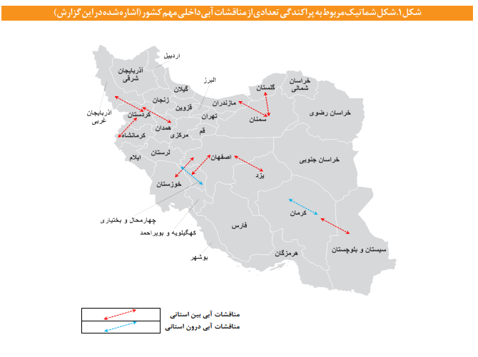 عوامل ایجاد و گسترش مناقشات آبی در ایران