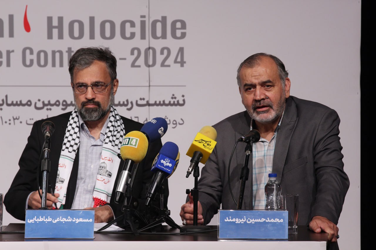 جزئیات مسابقه «هولوساید ۲۰۲۴» تشریح شد/ نیازمند شبکه جهانی هنرمندان مقاومت در دنیا هستیم جزئیات مسابقه «هولوساید ۲۰۲۴» تشریح شد/ نیازمند شبکه جهانی هنرمندان مقاومت در دنیا هستیم