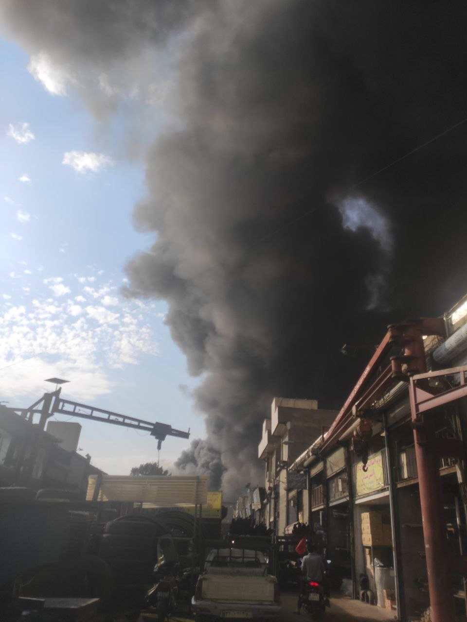 آتشسوزی در بازار آهن تهران +فیلم آتشسوزی در بازار آهن تهران +فیلم