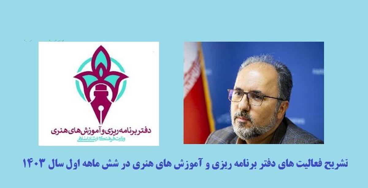 فعالیت‌های دفتر برنامه ریزی و آموزش‌های هنری در شش ماهه اول سال ۱۴۰۳