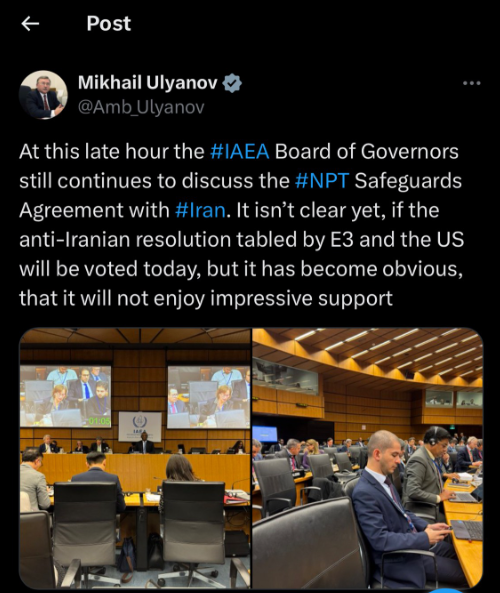 اولیانوف: شاید رأیگیری قطعنامه ضدایرانی به تأخیر بیفتد اولیانوف: شاید رأیگیری قطعنامه ضدایرانی به تأخیر بیفتد