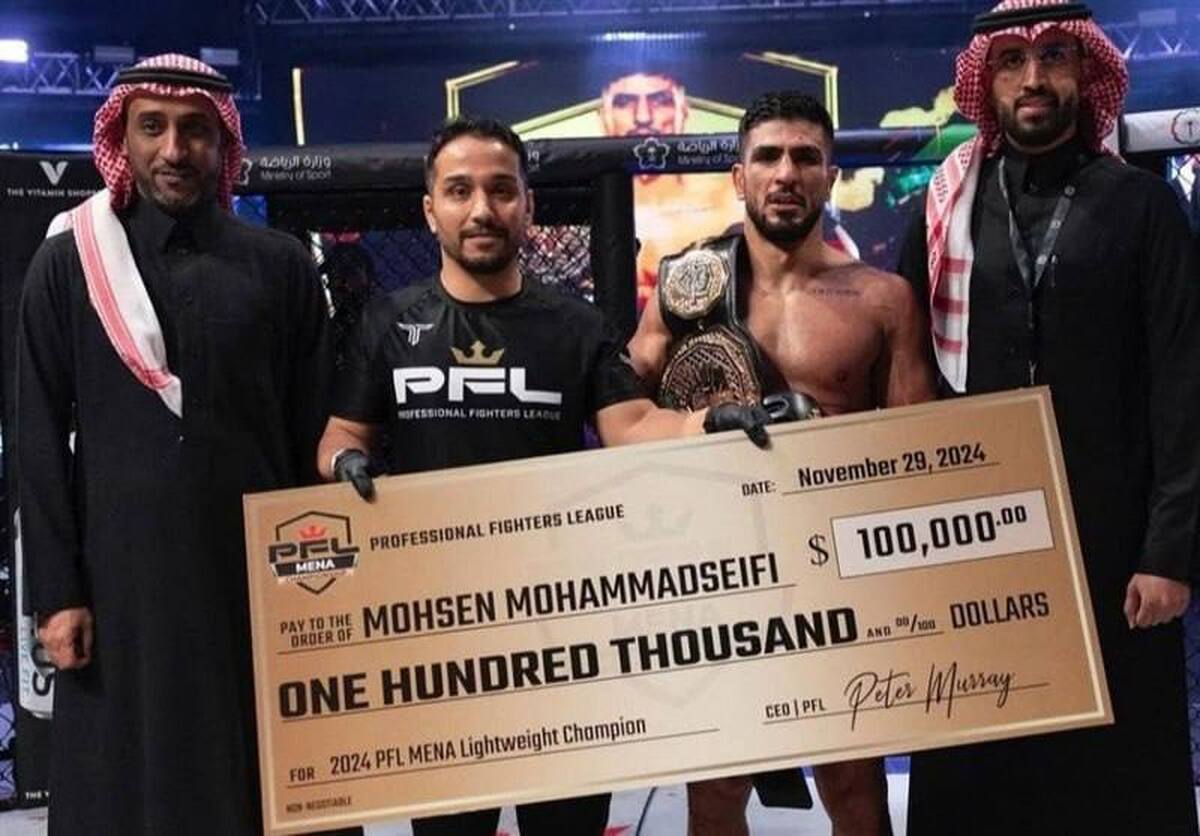 محمد سیفی فاتح کمربند طلایی عربستان  جایزه ۱۰۰ هزار دلاری برای “گلدن بوی”