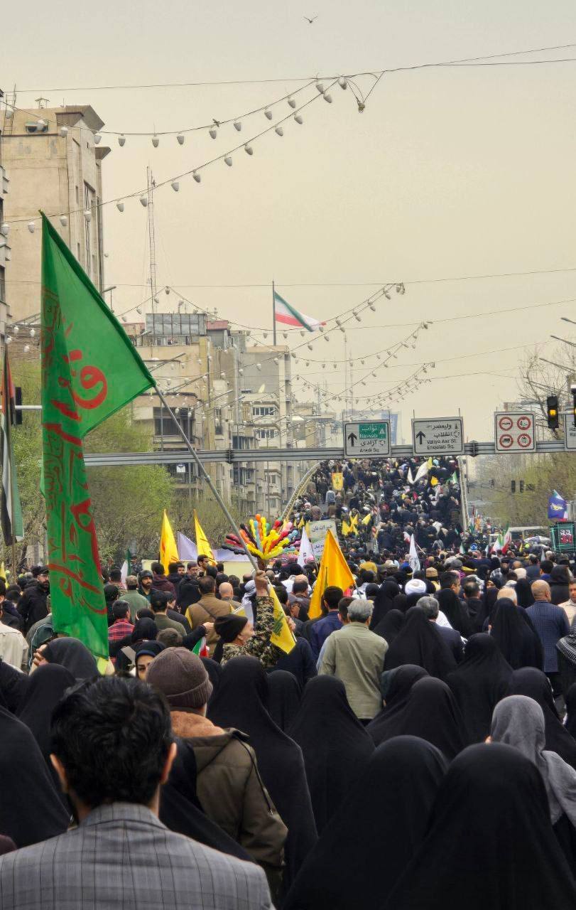 تهران سنگر همبستگی جهانی با آرمان فلسطین/ فریاد عدالت در خیابانهای پایتخت تهران سنگر همبستگی جهانی با آرمان فلسطین/ فریاد عدالت در خیابانهای پایتخت