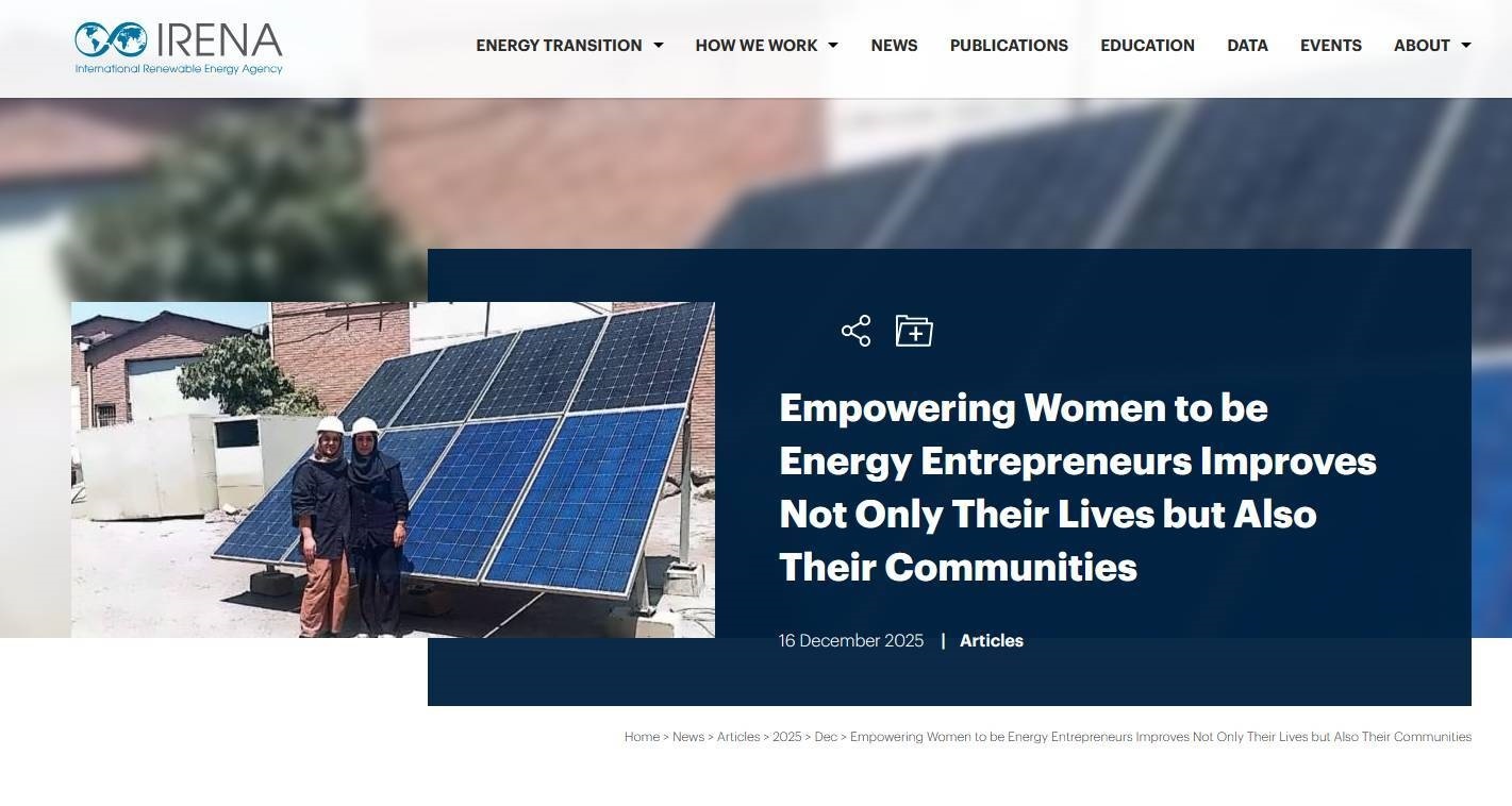 حضور زنان ایرانی در گذار جهانی انرژی