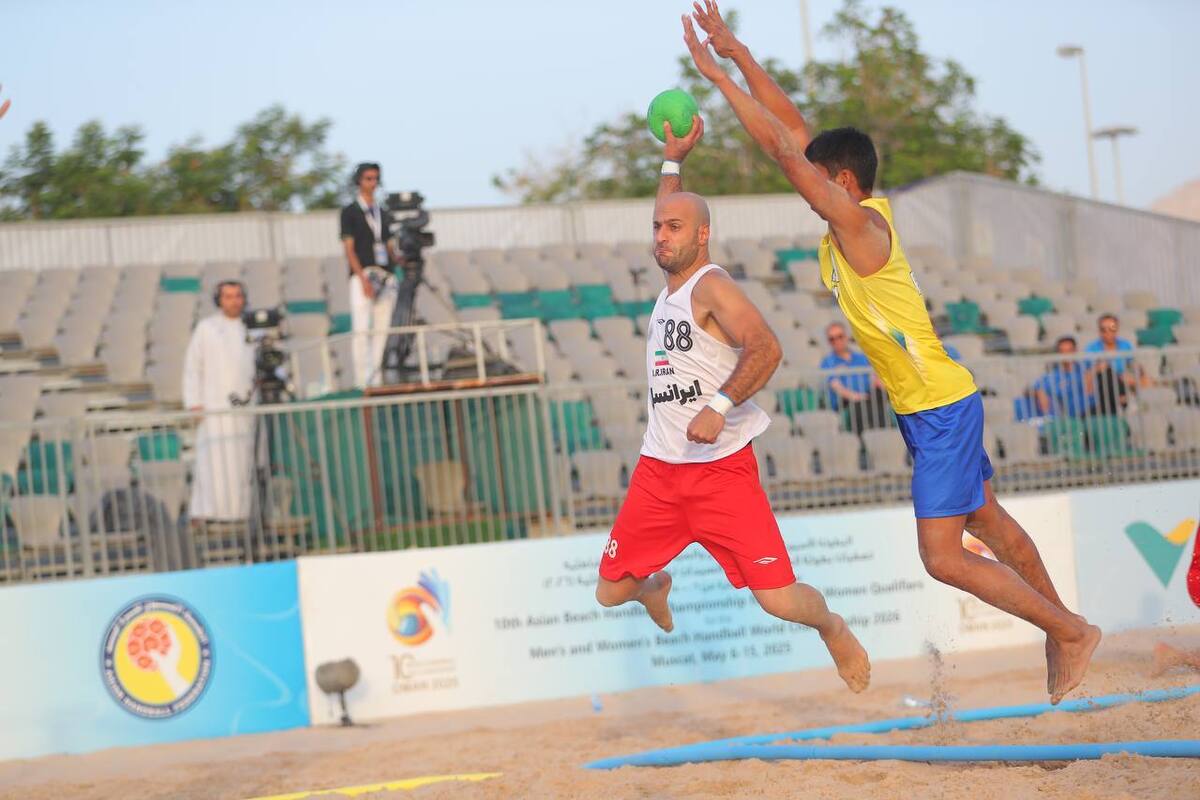 هندبال ساحلی قهرمانی آسیا| مردان ایران با شکست مالدیو به نیمه نهایی رسیدند