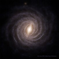 کهکشان راه شیری از بالا چگونه به نظر می‌رسد؟