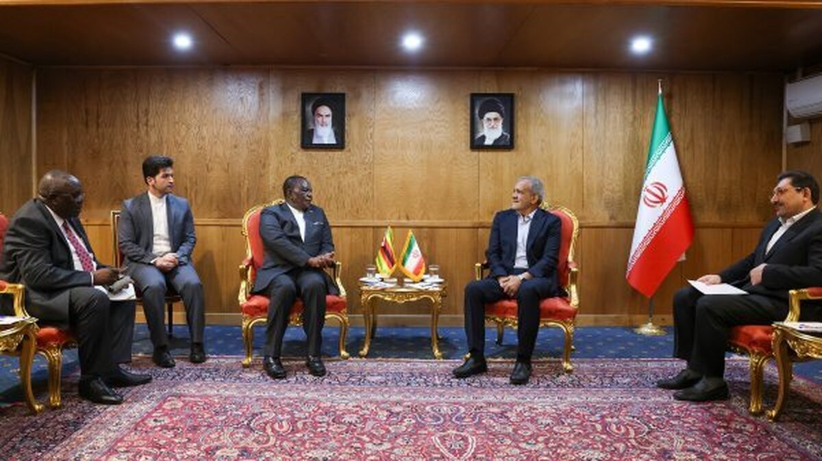 پزشکیان: روابط ایران و ریمباوه بستر مناسبی برای گسترش همکاری‌های بین‌المللی دو کشور است