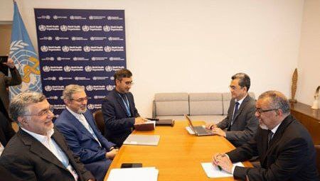ملاقات وزیر بهداشت و هیأت همراه با دبیر کل سازمان جهانی بهداشت