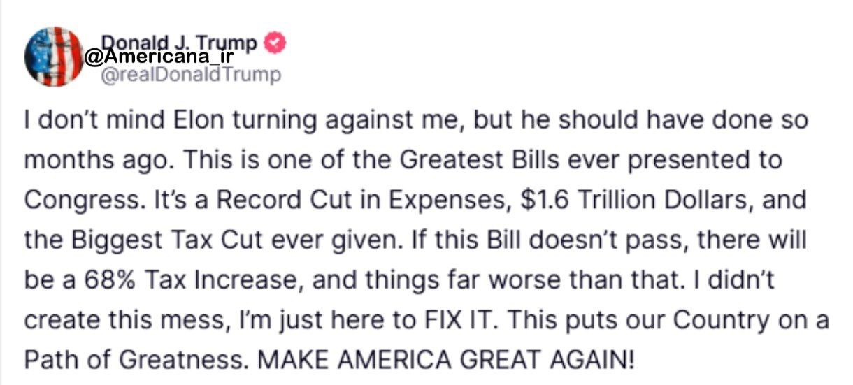 دعوای ترامپ و ایلان ماسک؛ شکاف قدرت و منافع در سیستم سیاسی آمریکا دعوای ترامپ و ایلان ماسک؛ شکاف قدرت و منافع در سیستم سیاسی آمریکا