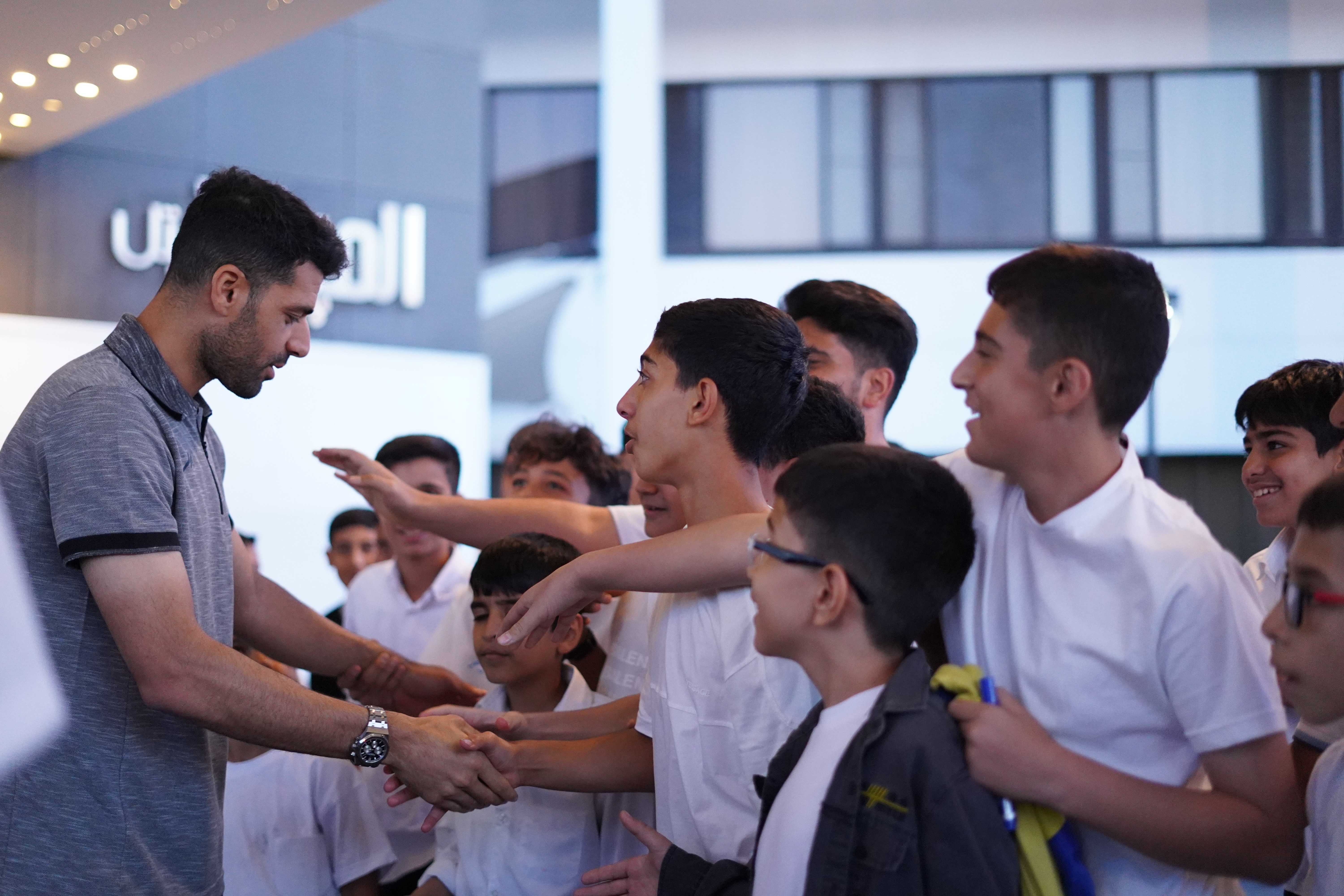 دیدار اعضای تیم ملی با نونهالان فوتبالیست