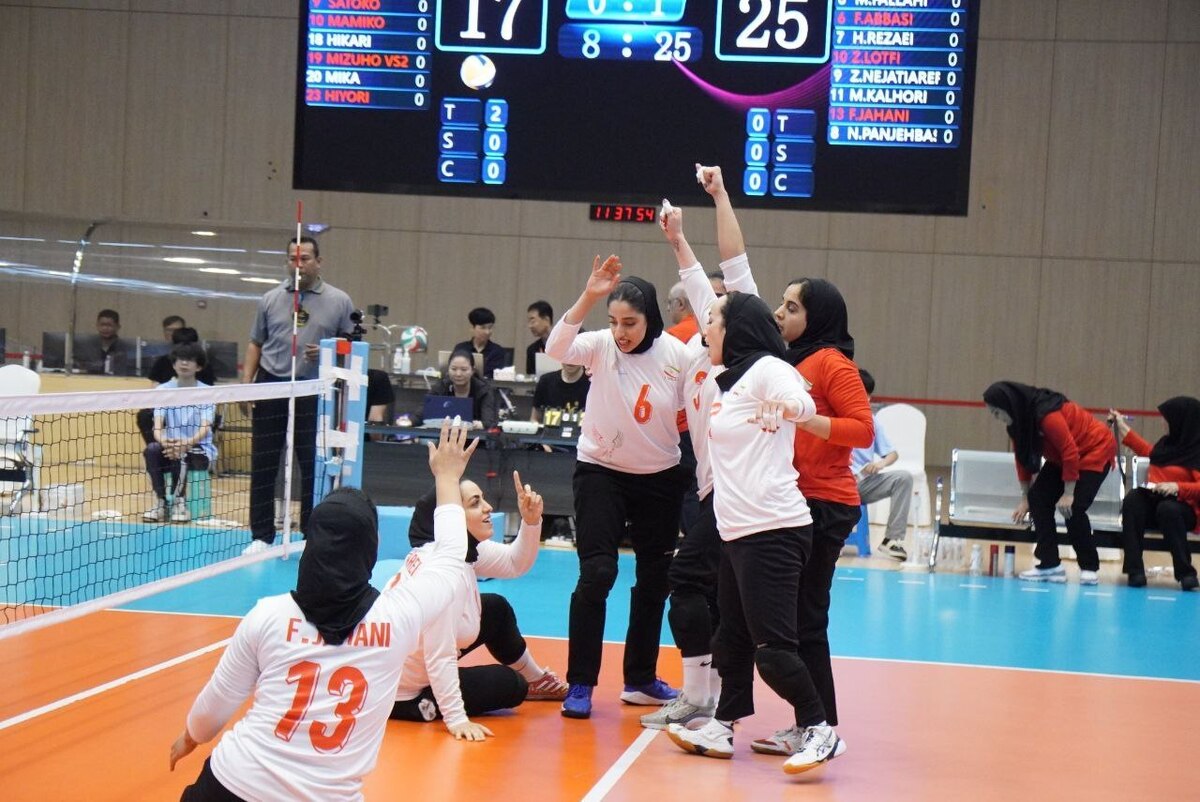 واليبال نشسته قهرمانی آسیا| صعود بانوان ایران به فینال  سهمیه مسابقات جهانی کسب شد