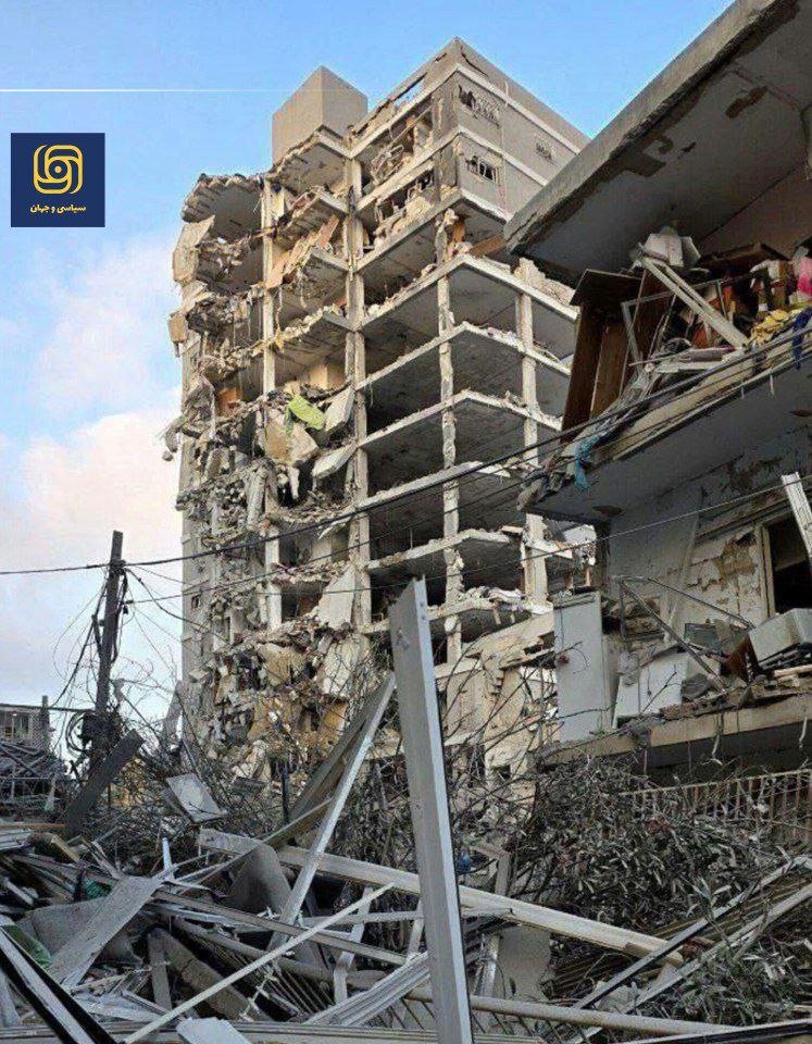 تصاویر هوایی از ویرانی‌های تل‌آویو، دو روز پس از عملیات وعده صادق ۳ منتشر شد