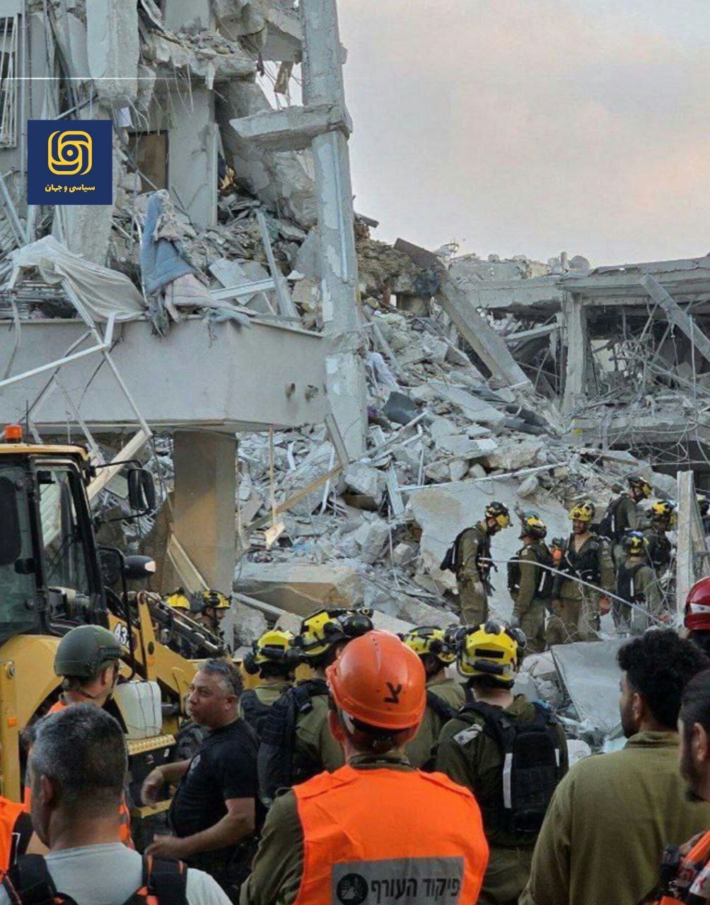 تصاویر هوایی از ویرانی‌های تل‌آویو، دو روز پس از عملیات وعده صادق ۳ منتشر شد