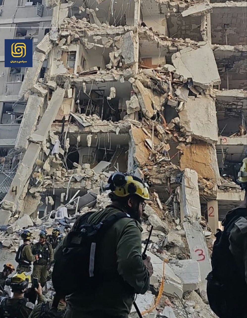 تصاویر هوایی از ویرانی‌های تل‌آویو، دو روز پس از عملیات وعده صادق ۳ منتشر شد