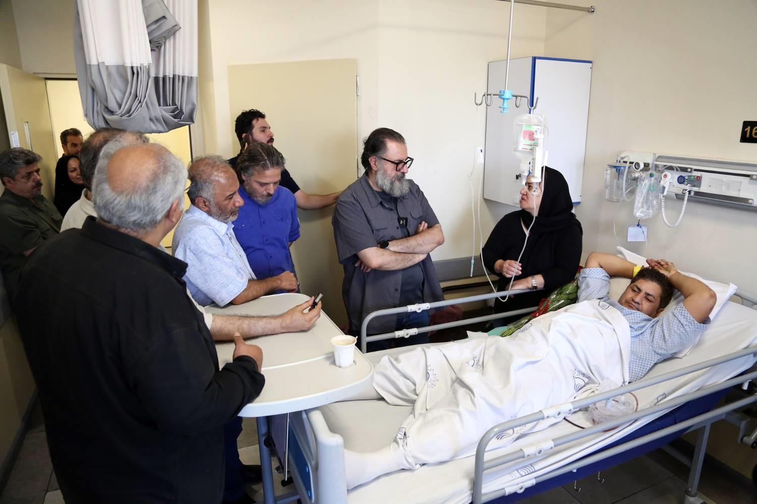 اهالی سینمابه عیادت مجروحان حمله صهیونیست‌ها رفتند +تصاویر