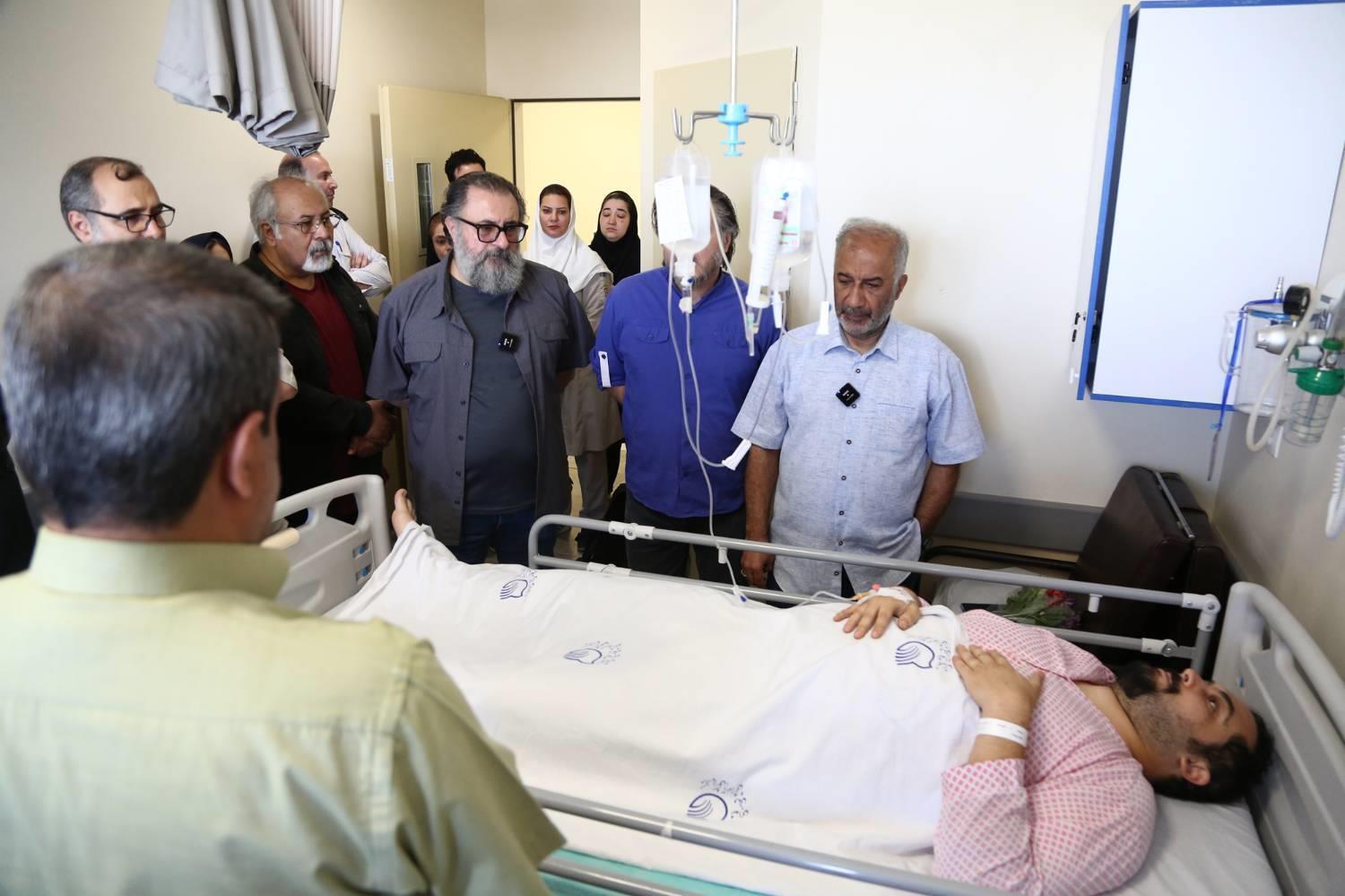 اهالی سینمابه عیادت مجروحان حمله صهیونیست‌ها رفتند +تصاویر