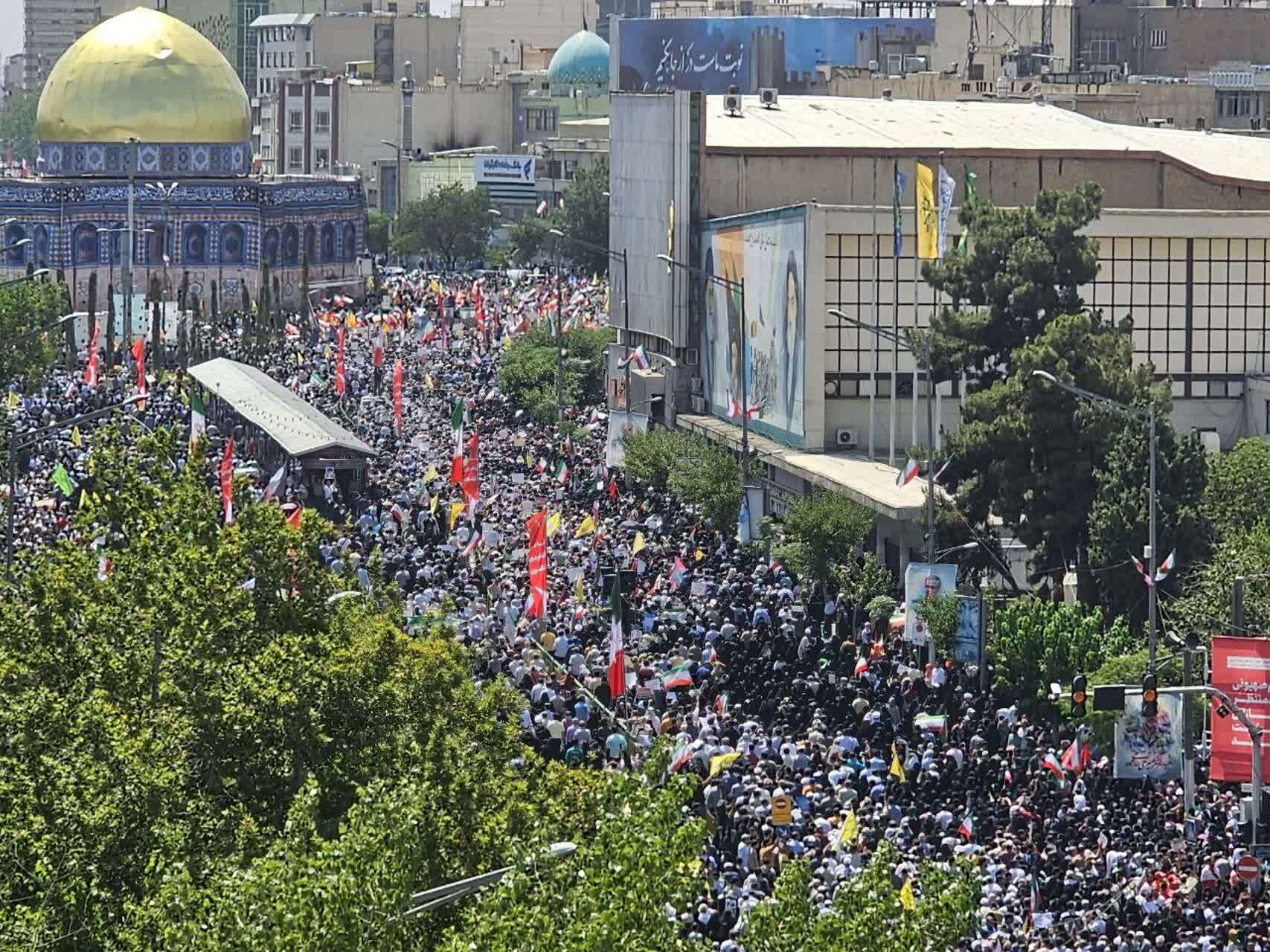 راهپیمایی جمعه نصر در سراسر کشور؛ از حضور بازیگر سریال پایتخت تا تجلی همدلی و ایستادگی