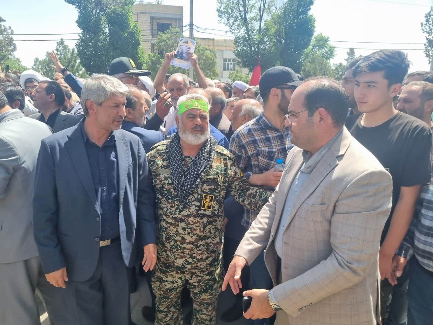 تشییع باشکوه پیکر شهید پاسدار حمید مهری