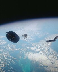 ترسناک‌ترین لحظه‌ای که ناسا ثبت کرد؛ فضانوردی بدون طناب به فضای سیاه پرید