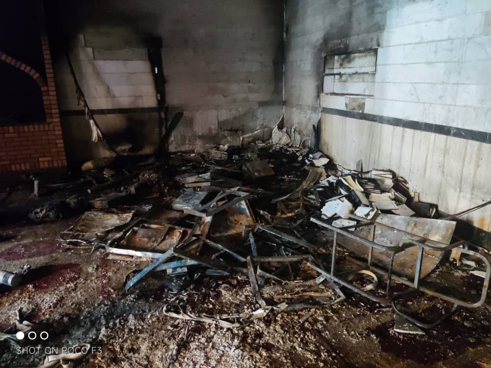 مسجد جامع امام سجاد(ع) تهران در آتش سوخت+ تصاویر مسجد جامع امام سجاد(ع) تهران در آتش سوخت+ تصاویر