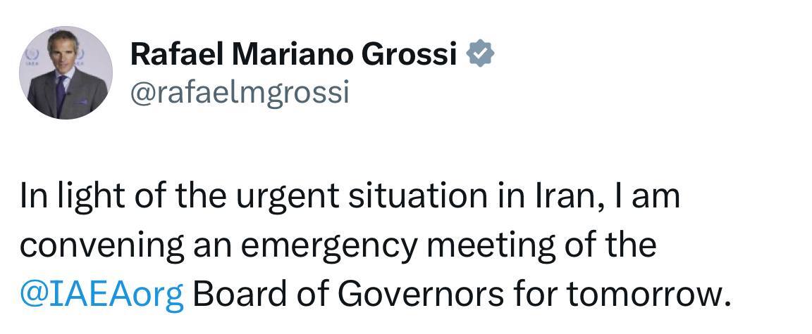 جلسه اضطراری شورای حکام آژانس بینالمللی انرژی اتمی فردا تشکیل میشود جلسه اضطراری شورای حکام آژانس بینالمللی انرژی اتمی فردا تشکیل میشود