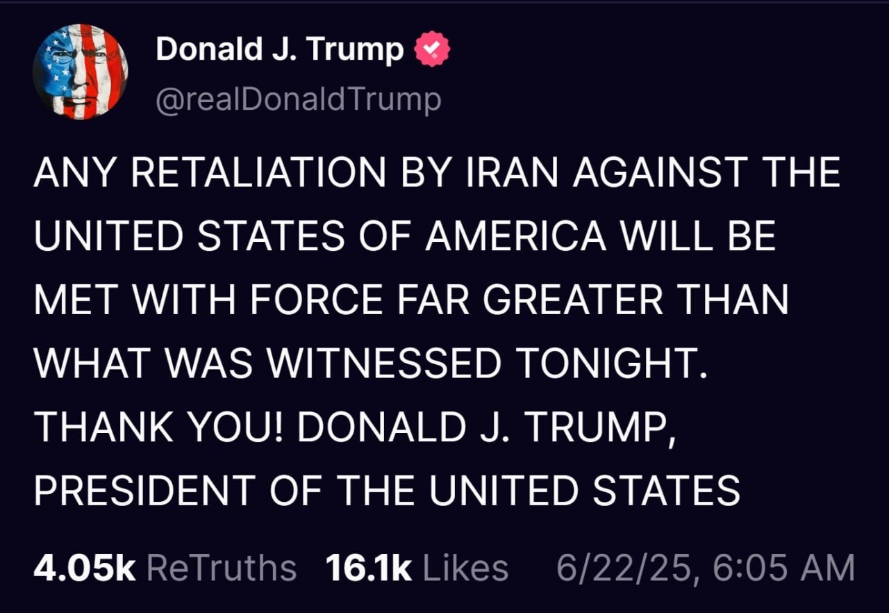 ایران تلافی نکرده، ترامپ تهدید کرد ایران تلافی نکرده، ترامپ تهدید کرد