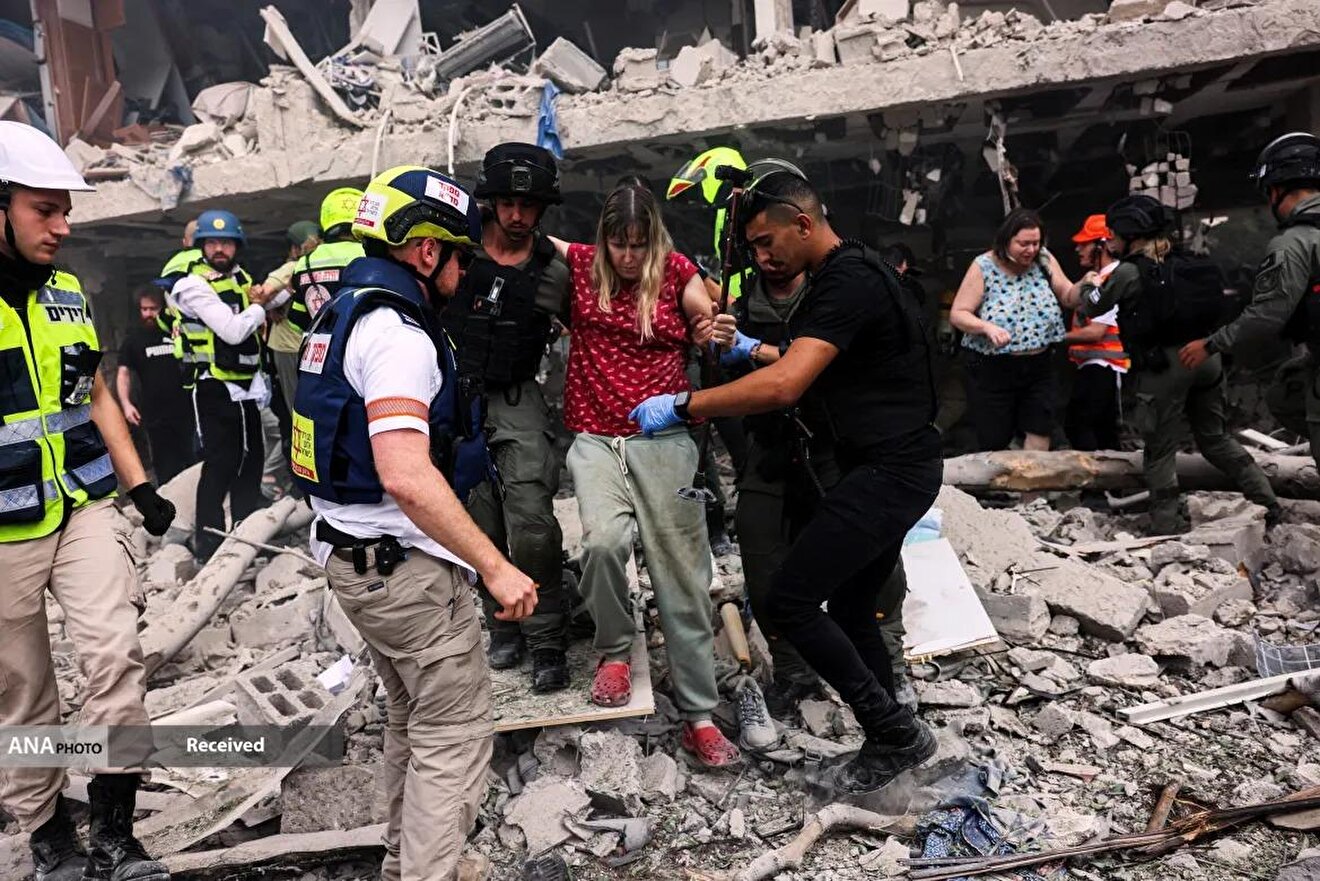 موشک باران سرزمین های اشغالی