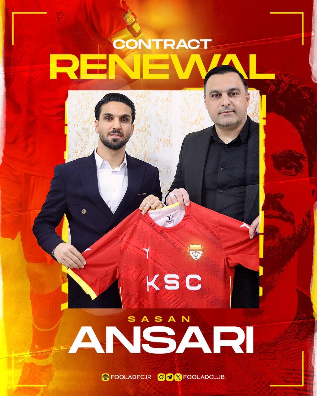 قرارداد انصاری با فولاد ۳ ساله تمدید شد